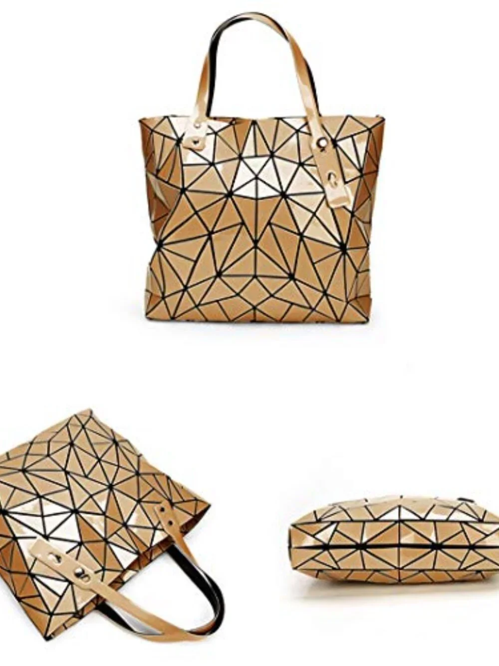 Holographic Laser Envelope Clutch Handbag Shoulder Bag Tote Faux Leather